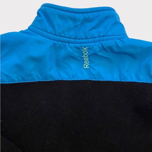 Baby Boys 2T Reebok Fleece Zip Up Jacket Blue Black Aqua - Picture 5 of 5